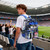 QIXIHU Clear Backpack for School,Transparent Backpack Stadium Events,Heavy Duty Clear Bookbag for Girls,Boys,Work,Sport Blue Lightning