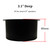 HiQltyla 6.5in Round Black Plastic Speaker Baffle, Pack of 2