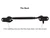 Runningfish 6" Barn Door Lock Sliding Door Lock Barn Gate Latch Stainless Steel Hook Lock Black Heavy Duty Barn Door Latch Cabin Hook Eye Latch Easy Lock Black 6"(Update Tone)