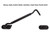 Runningfish 6" Barn Door Lock Sliding Door Lock Barn Gate Latch Stainless Steel Hook Lock Black Heavy Duty Barn Door Latch Cabin Hook Eye Latch Easy Lock Black 6"(Update Tone)