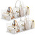 DGFCK Bag & Purse Organizer for Closet, 4 Sets Adjustable Clear Handbag Storage Shelf, Plastic Clutch Dividers for Closet Organizers and Storage-Keep Purses upright (4 Sets)