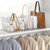 DGFCK Bag & Purse Organizer for Closet, 4 Sets Adjustable Clear Handbag Storage Shelf, Plastic Clutch Dividers for Closet Organizers and Storage-Keep Purses upright (4 Sets)