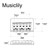 Musiclily Pro 54mm Modern Hardtail Fixed Bridge for Import Strat Tele Style Electric Guitar, Black