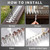 Puthpy Bird Spikes, 1.5M Stainless Steel Bird Deterrent Spikes for Outside, Pigeon and Small Bird Control, Easy to Install Fence Roof Window Spikes, 5 Strips 5 Feet Coverage