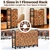 Amagabeli 6ft Firewood Rack Outdoor Heavy Duty Fire Wood Rack Log Holder Organizer Stand for Fireplace Indoor Adjustable Metal Wood Pile Lumber Storage Organizer Stacker for Patio Porch Black