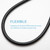 OFFO Shower Hose, 48 in Bidet Hose High Pressure Explosion Proof Toilet Hose for Bidet Sprayer Stainless Steel Electroplating Handheld Shower Hose Flex Hoses with Woven Inner Tube, Matte Black