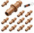 12 Pack Drip Line Irrigation Fittings for 1/2” Drip Line Hose Tubing, Compatible with Rain Bird XFF-COUP 17mm Drip Line Connectors, Includes LED Light