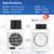 8" Room to Room Fan with Remote, Reversible Through Wall Fan for Quietly Circulating Air, 320 CFM Through the Wall Fan with Temperature Control, Durable Build Quality, In Wall Fan for Closet, Laundry