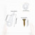 50 Pack Cabinet Door Glass Retainer Clips Kit