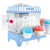 Nostalgia Snow Cone Machine – Retro Table-Top 8 Oz Snow Cone Maker Makes 20 ICY Treats– Countertop Slushie Machine Includes 2 Reusable Plastic Cups & Ice Scoop-Vintage Blue