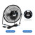 Fanspex 6" Small USB Desk Fan for Home Office Bedroom Desktop, Black
