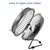 Fanspex 6" Small USB Desk Fan for Home Office Bedroom Desktop, Black