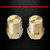 Ampper 5/16"-18 Thread Female Brass Battery Terminal Post Adapter Battery Terminal Charging Posts for 5/16"-18 Stud Extension, Pack of 2