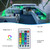 Seaponer Rechargeable Boat Lights - IPX8 Waterproof LED Lights with Remote, RGB Multi 25 Colors, for Deck Courtesy Interior Lights, Fishing Kayak Duck Jon Bass Boat, 4 Pack