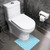 Drydiet 100 Pcs Disposable Toilet Mats Absorbent Toilet Floor Protector from Urine U Shaped Bathroom Floor Pads Protector Commode Mats for Urine for Home Bathroom 23.6 x 23.6inch
