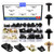 Glarks 64Pcs U-Clips and Body Bolts Screws Assortment Kit 8 Sizes Auto Car Clips Fasteners with Screws Auto Car U Nuts with Self Tapping Screw Body Bolts Screw for Bumper Fender Trim Panels
