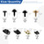 Glarks 64Pcs U-Clips and Body Bolts Screws Assortment Kit 8 Sizes Auto Car Clips Fasteners with Screws Auto Car U Nuts with Self Tapping Screw Body Bolts Screw for Bumper Fender Trim Panels