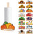 GlikCeil 18 Pcs Interchangeable Paper Towel Holder Summer Kitchen Decor with Holiday Sign Wooden Fall Decorative Seasonal Centerpieces for Thanksgiving Christmas Farmhouse Home Decor(Classic)
