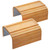 Danfoxer 2 Pack Bamboo Folding Sofa Arm Tray with Anti-Slip Pad (Natural)