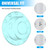 Tub Overflow Drain Cover, Add inches of Water Volume to a Relaxing Bathtub, Powerful Suction Cup Seal tub Drain Plug, Best Gift, Ladies Bath Essentials, Clear（Blue）