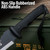 Devil Dogs Full Tang Machete with Sheath Military - Black Handle