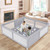 besuhot Large Baby Playpen 79x79 Inch, Playpens for Babies and Toddlers