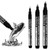HTVRONT Silver Mirror Chrome Marker - 3PCS Metallic Paint Pen with 3 Nibs