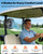 A2C Golf Cart Fan, 7.5" Rechargeable Magnetic Fan with 4 Speed Modes, Up to 15 Hours, Strong Airflow, Fits EZGO Club Car Yamaha, for Golf Cart & Cruise Ship Accessories, Outdoor Use