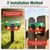 ChunHee Outdoor Motion Sensor Alarm Barking Dog Alarm 360°Detection