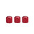 Alnicov Guitar Control Knobs Tone Volume Metal Dome Knobs for Electric Guitar Bass Replacement Parts 3Pcs Red