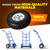 AR-PRO 10" Solid Tire and Wheel, Flat Free 4.10/3.50-4 Tire, 2-Pack