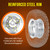 AR-PRO 10" Solid Tire and Wheel, Flat Free 4.10/3.50-4 Tire, 2-Pack