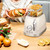 Wiltal Beige Cute Retro Toaster 2 Slice with 1.58" Wide Slots, Bread toaster with Cover and Warm Rack, Stainless Steel Toasters with Removable Crumb Tray, Preheat, Defrost, Cancel Function (Cream)
