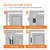 6-Pack Black Heavy Duty Lift Off Hinge, 4" X 3.5 Inch H-Shaped Door Hinges