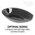OGGI Spooner Ceramic Spoon Rest- Spoon Rest for Stove Top, Spoon Holder for Countertop, Kitchen Decor for Counter, Coffee Bar Accessories, Black