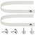 Windyun 2 Sets RV Sliding Door Security Straps 18 Inch Button Snap,White