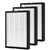 GL-FS32 Replacement Filter Compatible with MOOKA/KOIOS GL-FS32 & Azeus GL-FS32 Air Cleaner Purifier,3 Pack 3-in-1 True Hepa Filter, Activated Carbon and Pre-Filter