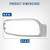 Hpdmauto Headlight Bezel Chrome fit for Peterbilt 389 Semi Trucks Left Driver Side (Front Headlight Bezel)