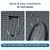 EFEALL Add-On Hooks for Garage Ceiling Storage Rack, 4 Pack, 50lbs Capacity