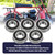 Mini Bike 6202RS Wheel Bearing Kit for Coleman CT200U BT200X CT200U-EX Baja Warrior MB165 MB200 Massimo Hensim 196cc 6.5hp Mini Bike Parts