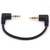 Shuigu Short 3.5mm Right Angle Cable, Gold Plated 90 Degree