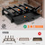IGOHEALS 17 Inch Fireplace Grate with Ember & Ash Trays Pan