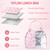 Cunno Insulated Nylon Lunch Bag for Women Man Adult Lightweight Pink Bow Food Box Leakproof Cooler Food Containers Reusable Large Capacity Water Resistant Lunch Bag for Work Picnic or Travel