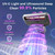SRGARH Cordless Mattress Vacuum Cleaner, 16Kpa Bed Vacuum with 253.7nm UV-C Light & Ultrasonic Tech, HEPA Filter, Portable Handheld Vacuum for Bed Sofa Couch Crib & Pet Hair (Purple)