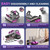 SRGARH Cordless Mattress Vacuum Cleaner, 16Kpa Bed Vacuum with 253.7nm UV-C Light & Ultrasonic Tech, HEPA Filter, Portable Handheld Vacuum for Bed Sofa Couch Crib & Pet Hair (Purple)