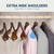 Amber Home 6 Pack Retro Wide Shoulder Wooden Suit Hangers