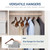 Amber Home 6 Pack Retro Wide Shoulder Wooden Suit Hangers