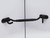 Runningfish Heavy Duty Copper Door Latch gate latches Rustic Design Cabin Hook Latch Door Lock (Black 6")