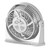 Comfort Zone 11-Inch Tabletop Air Circulator Fan - Quiet 3-Speed Personal Desk Fan with 7-Inch Blades, 90° Adjustable Tilt for Home, Office, and Bedroom - White