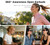 YUEHEMEI Clip On Open Ear Earbuds with Crystal Butterfly Earrings, Bracelet